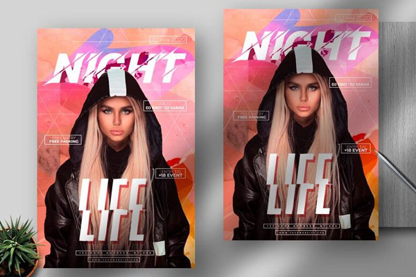 Splash Nightclub Events Flyer Template FREE PSD