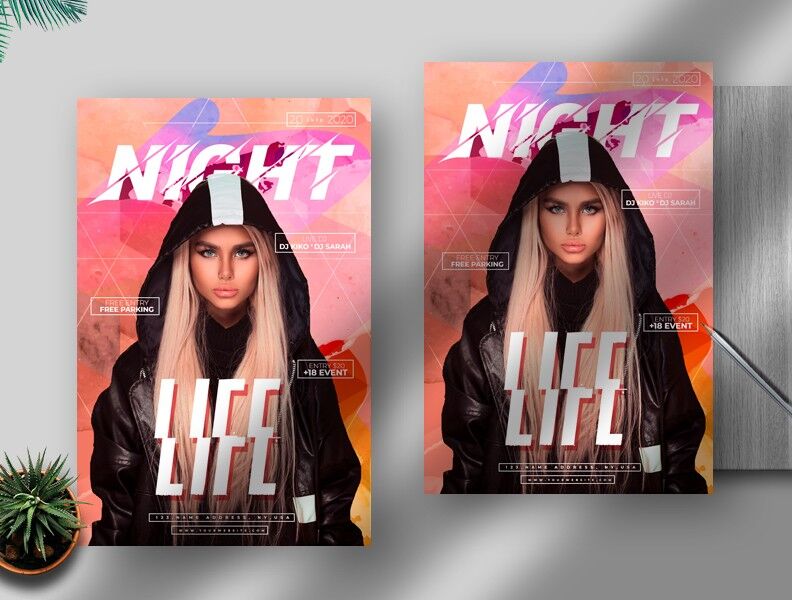 Splash Nightclub Events Flyer Template FREE PSD