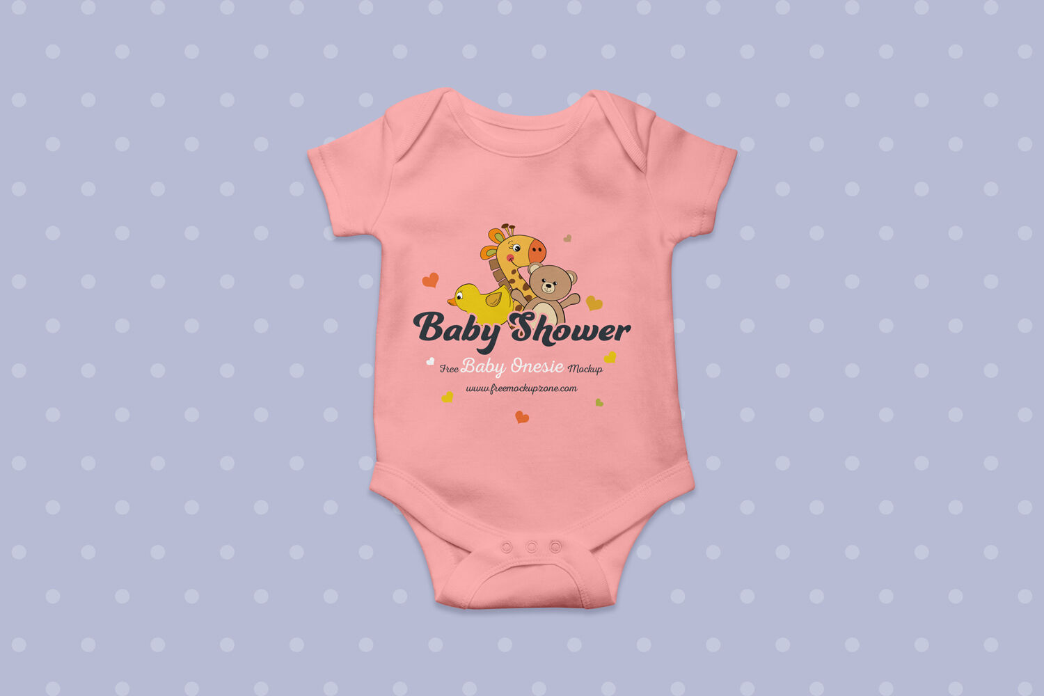 Top View Baby Suit Laying Down Mockup FREE PSD