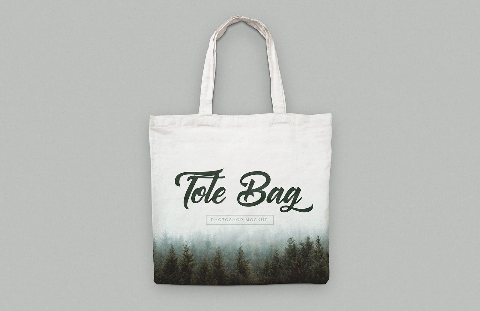 Two Mockups Showing Front View of Canvas Tote Bags FREE PSD