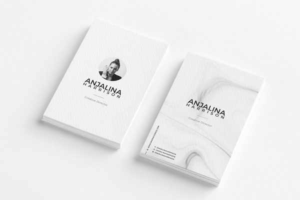 Two Sets of Textured Stacked Business Cards Mockup FREE PSD