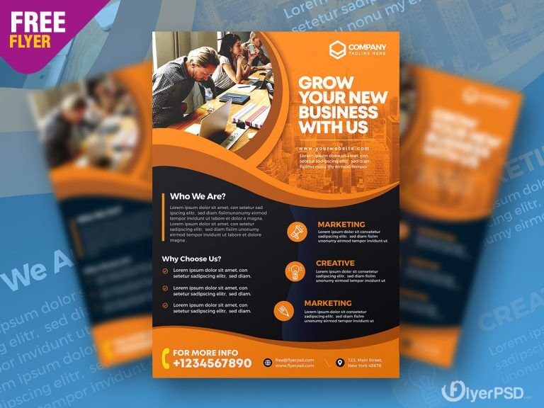 Urban Abstract Business Advertising Flyer Template Free Download ...