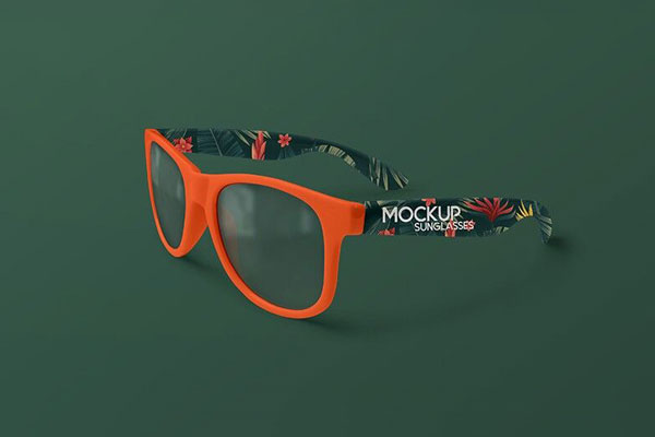 3/4 View Sunglasses Mockup in Plain Setting FREE PSD