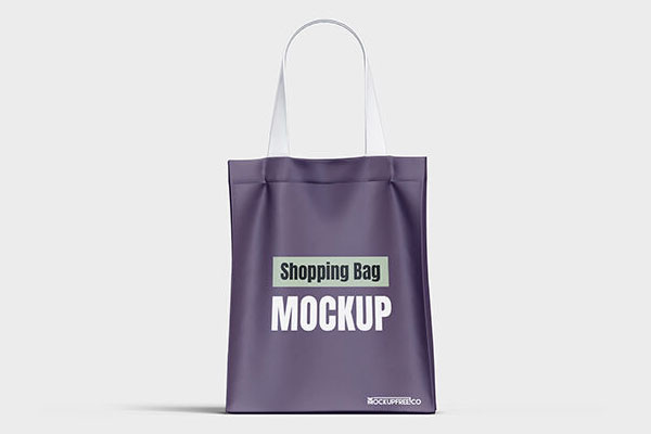 3 Mockups Featuring Shopping Bags in Different Positions FREE PSD