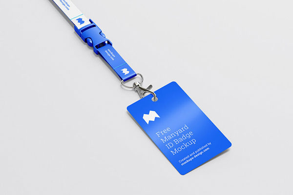 3 Mockups of Lanyard Identity Card Badge (FREE) - Resource Boy