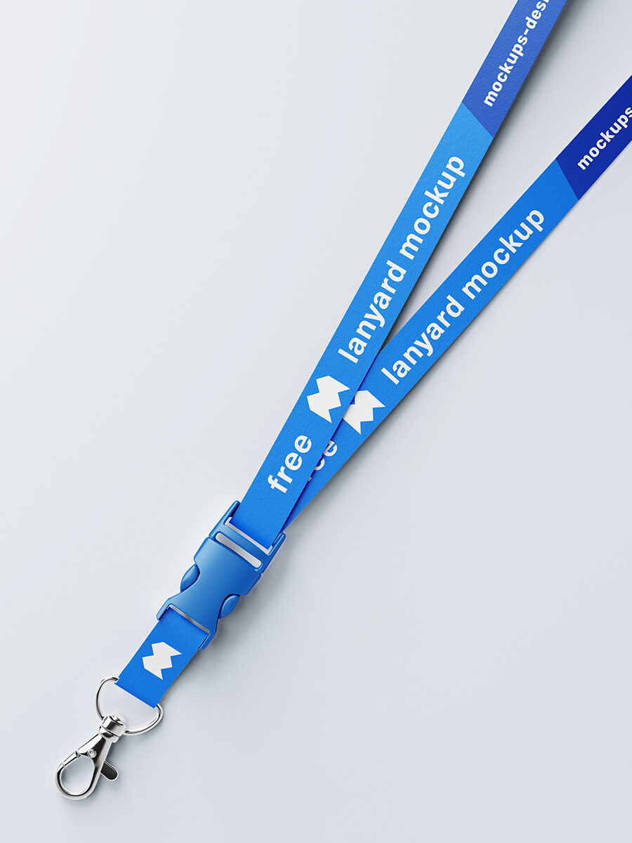 3 Mockups of Lanyard in Different Shots FREE PSD