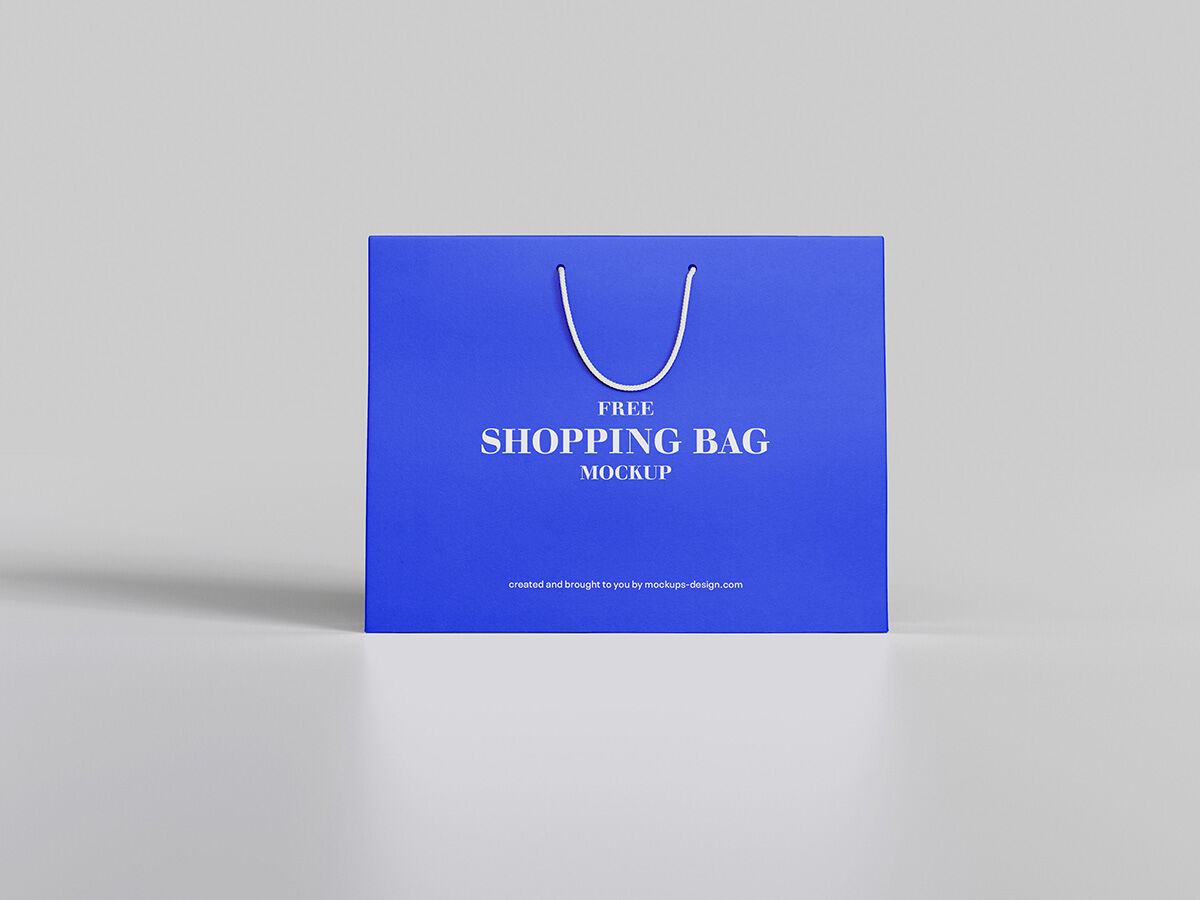 3 Mockups of Shopping Bag in Different Views FREE PSD