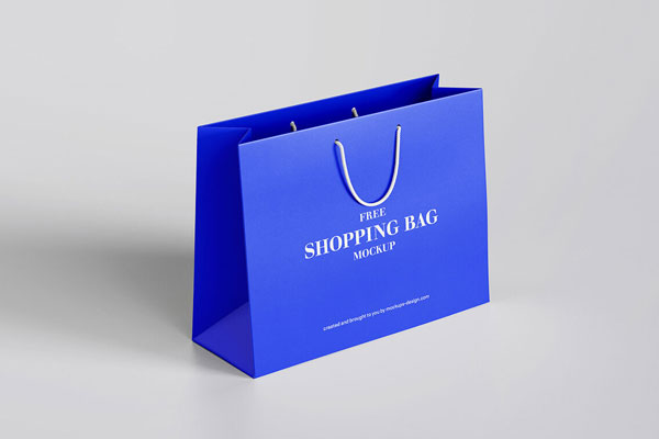 3 Mockups of Shopping Bag in Different Views FREE PSD