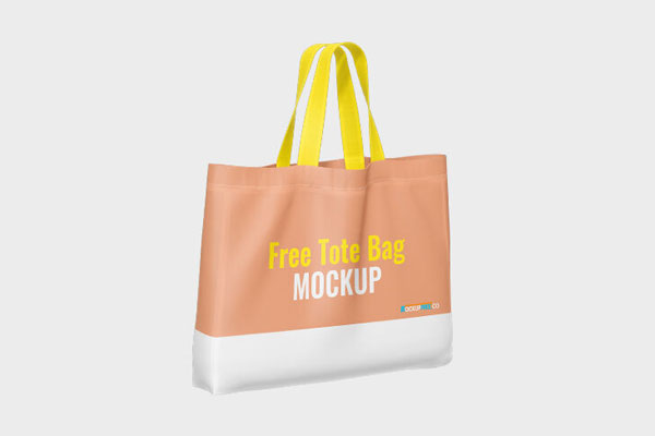 3 Tote Bag Mockups in Different Views FREE PSD