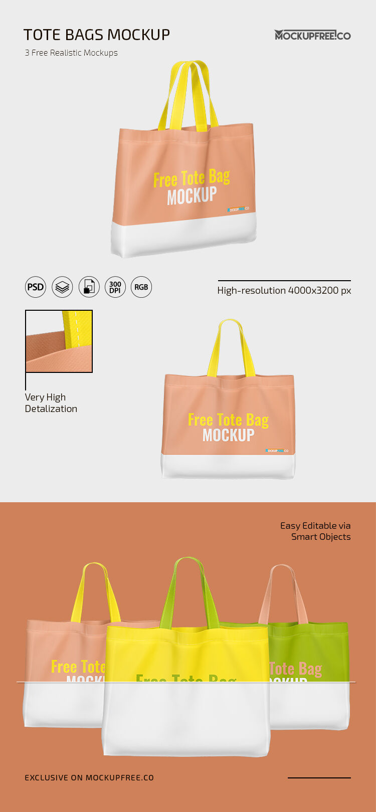 Top View of a Canvas Bag Mockup (FREE) - Resource Boy