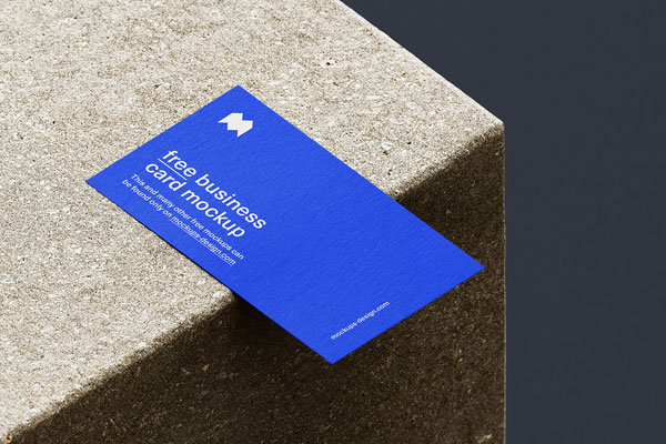 5 Mockups of Business Card in Different Views FREE PSD