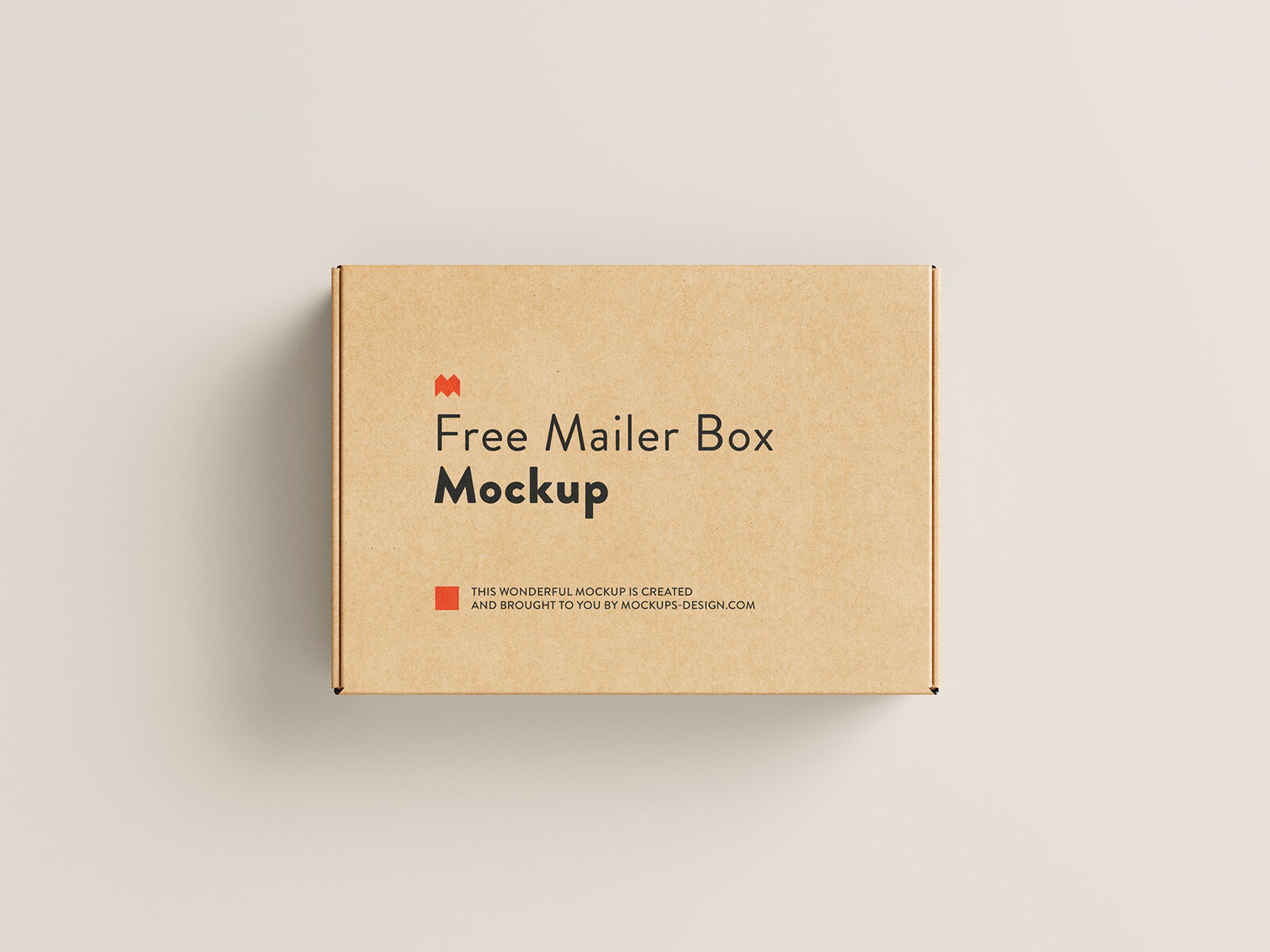 5 Mockups of Kraft MailBox in Different Views FREE PSD
