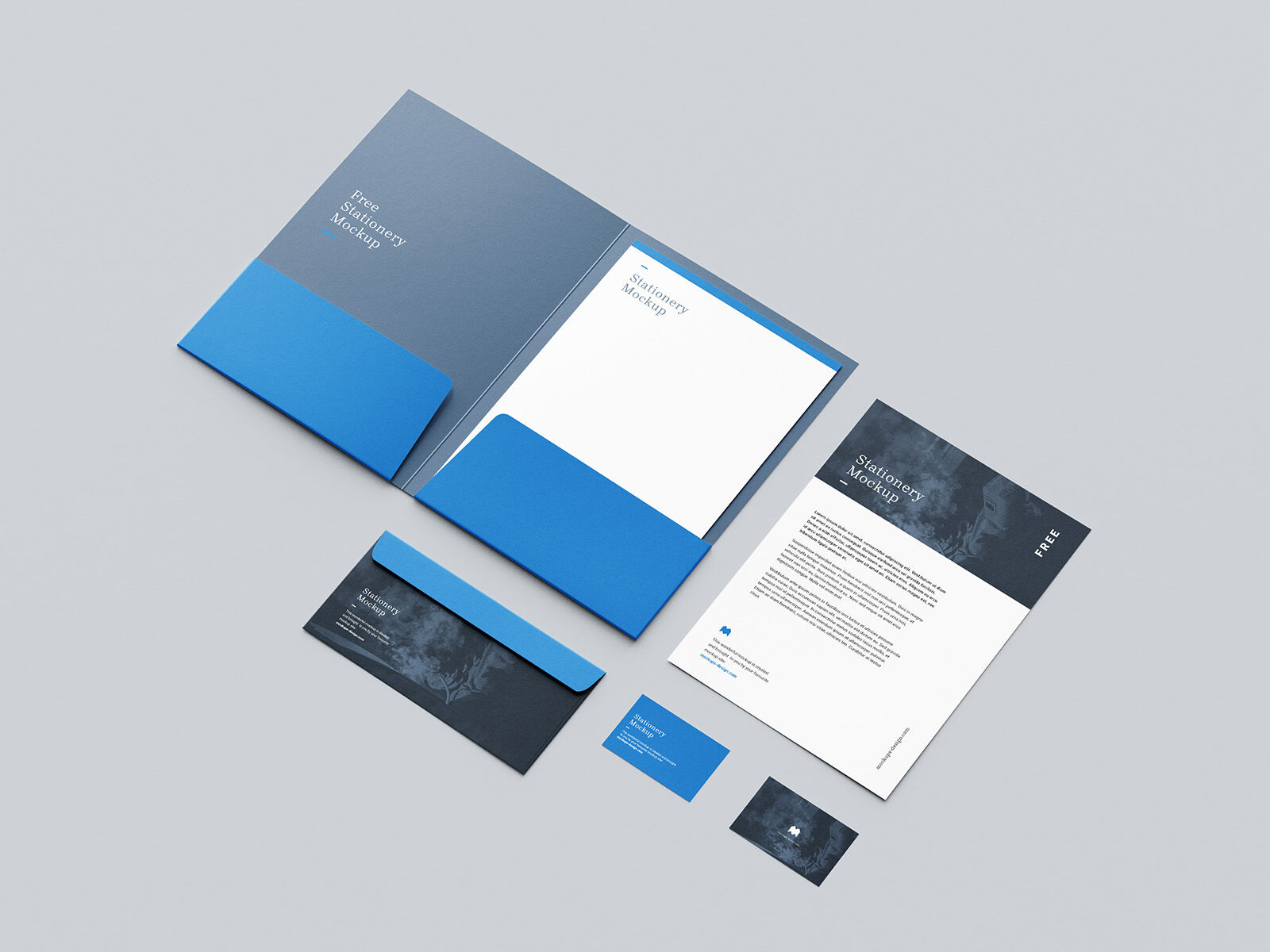 6 Mockups Featuring Stationery in Different Views FREE PSD