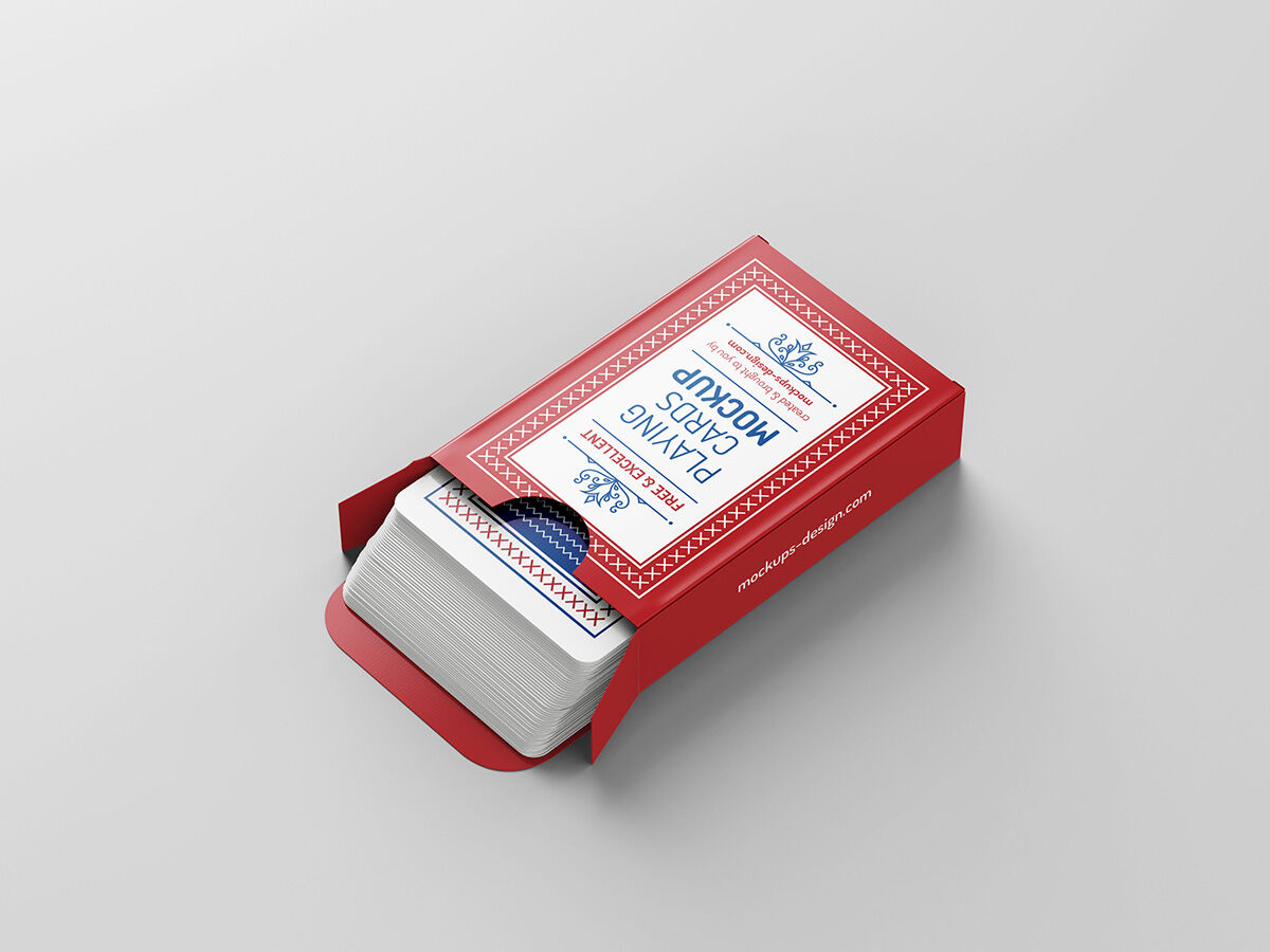 8 Mockups Featuring Playing Cards in Various Shots FREE PSD