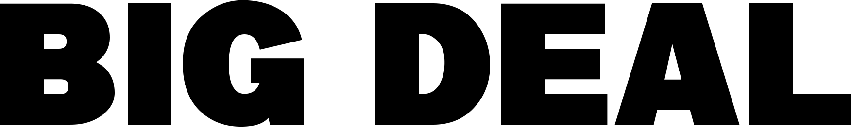 A Big Deal Font