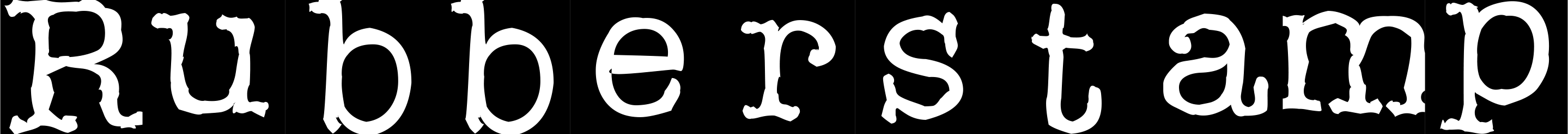 Rubberstamp Font