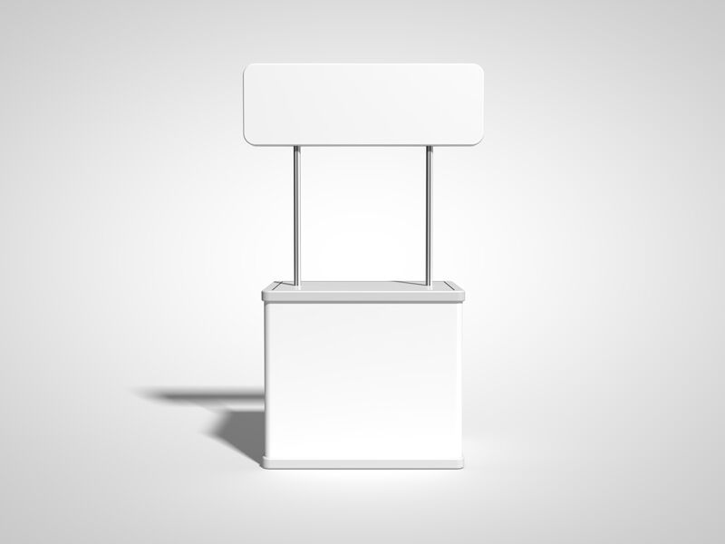 Front View Display Stand Mockup FREE PSD