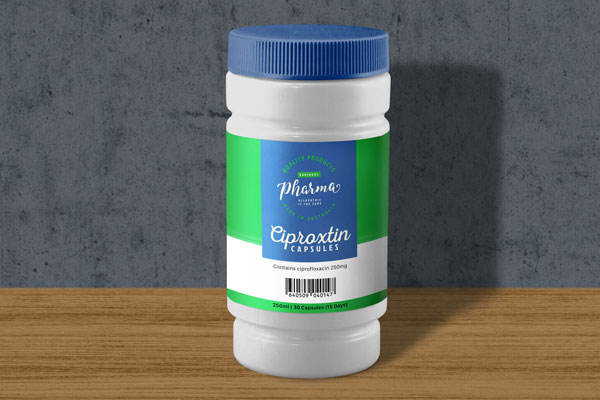 Front View of a Plastic Medicine Bottle Mockup FREE PSD