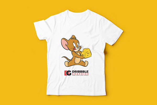 Front View of Kids T-shirt Mockup FREE PSD
