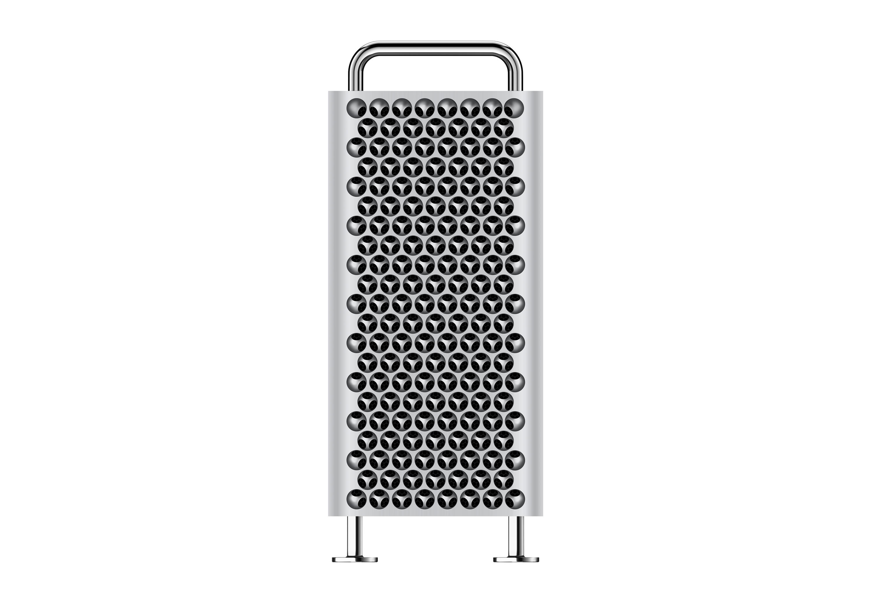 Front View of Mac Pro next to its Case Mockup FREE PSD