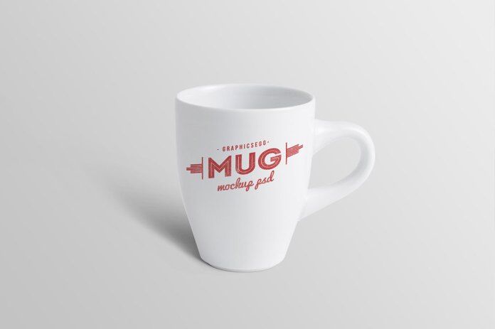 Front View of Simple Coffee Mug Mockup Free Download | Resource Boy