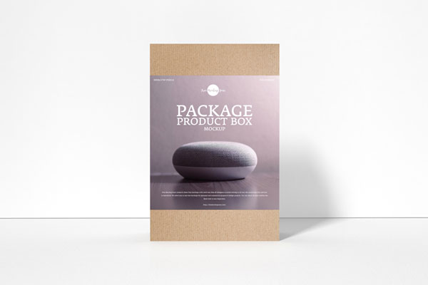 Front View Package Box Mockup FREE PSD
