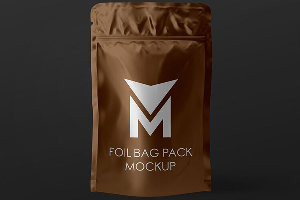 Coffee Packaging Scene PSD Mockup, Perspective – Original Mockups