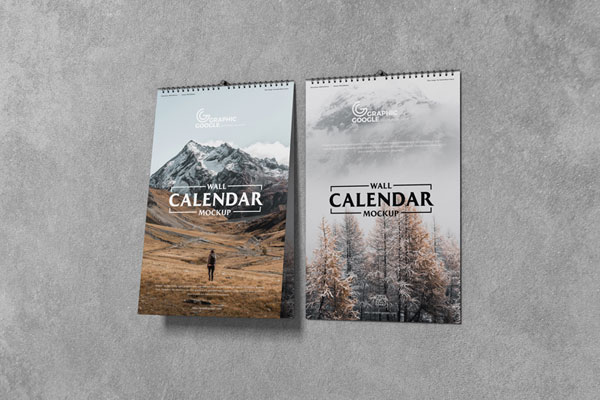 Three Different Dimension of Table Calendar Mockup (FREE) - Resource Boy