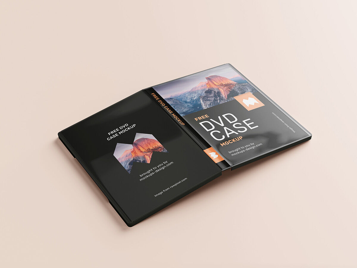 Pack of 6 Mockups Offering Different Views of a DVD Case FREE PSD