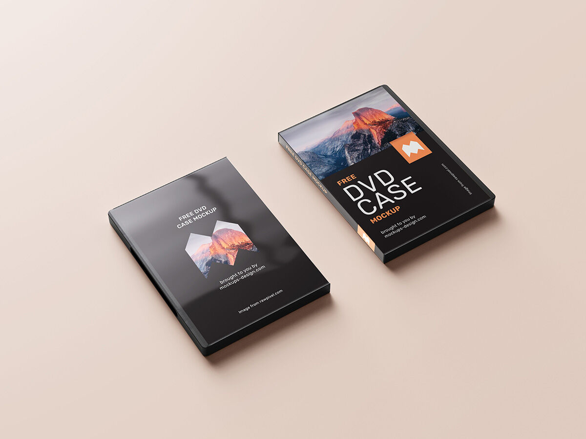 Pack of 6 Mockups Offering Different Views of a DVD Case FREE PSD