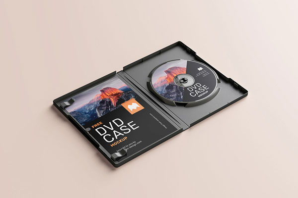 Pack of 6 Mockups Offering Different Views of a DVD Case FREE PSD