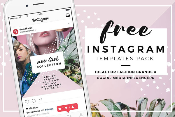 Pink and White Modern Instagram Templates Pack (FREE) - Resource Boy