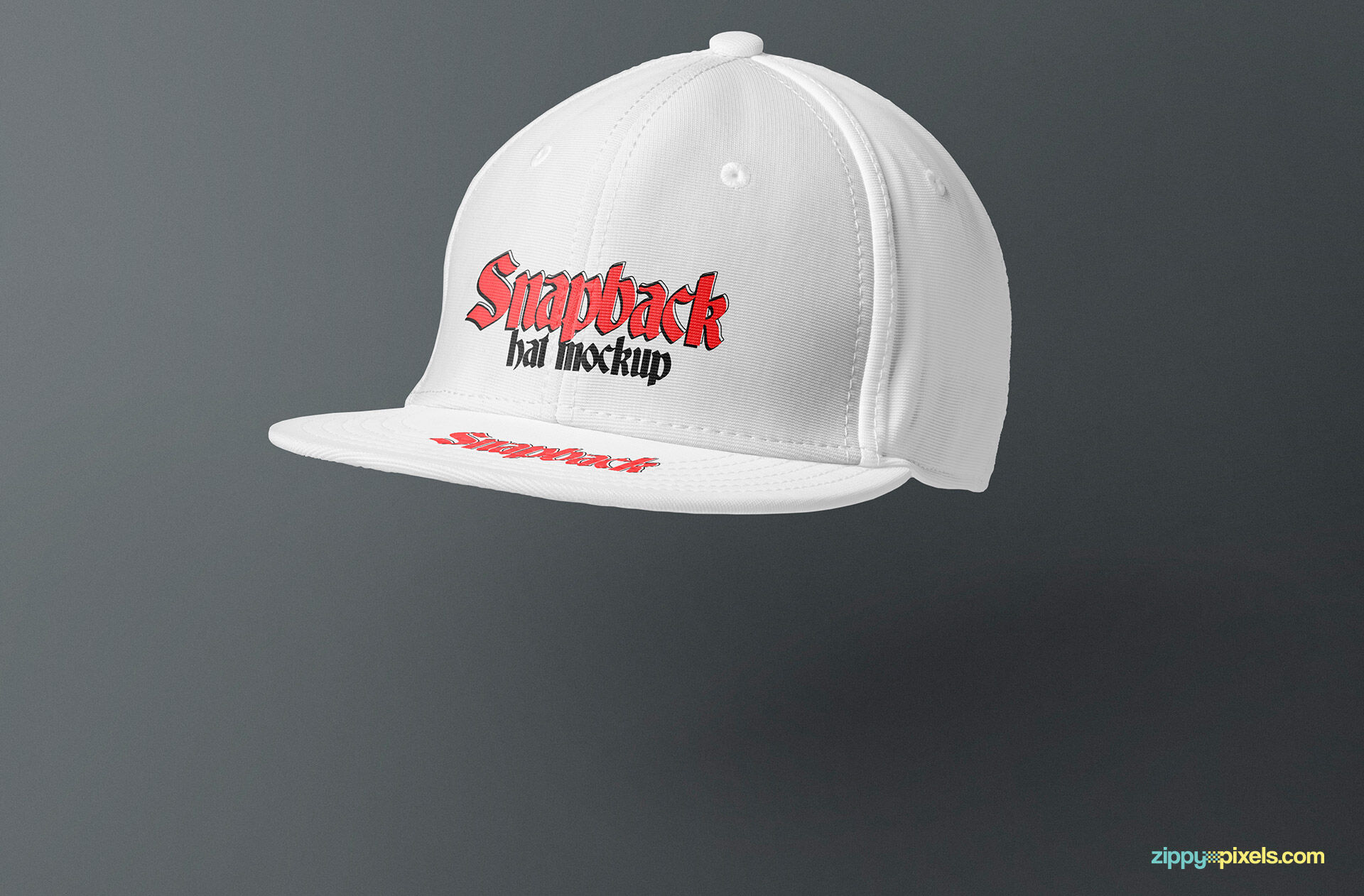 Side View of a Gravity Snapback Cap Mockup FREE PSD