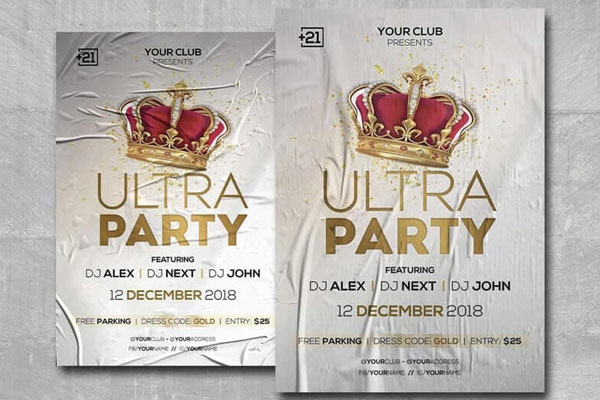 Splendor Club Party Flyer Template FREE PSD