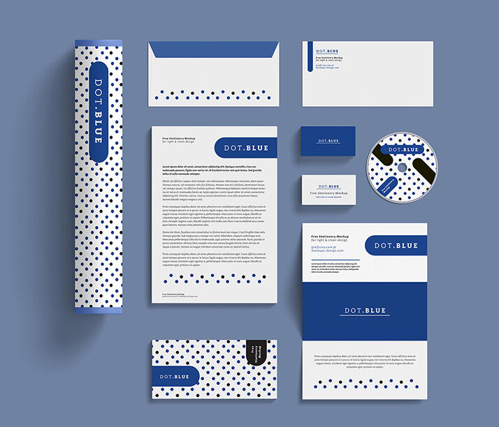 Three Corporate Identity Mockups from Different Angles FREE PSD