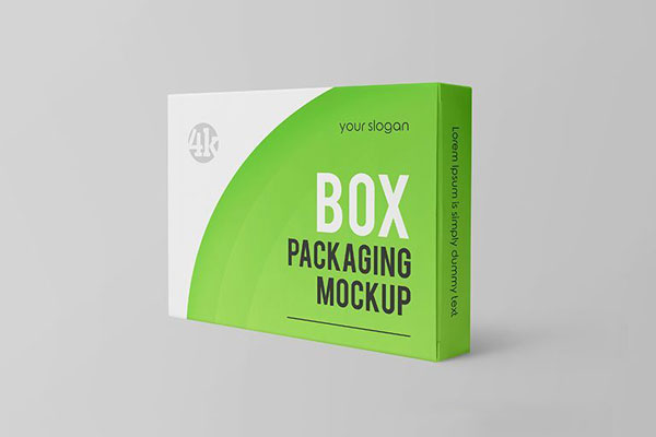 Three Horizontal Box Packaging Mockups from Different Angles Free ...