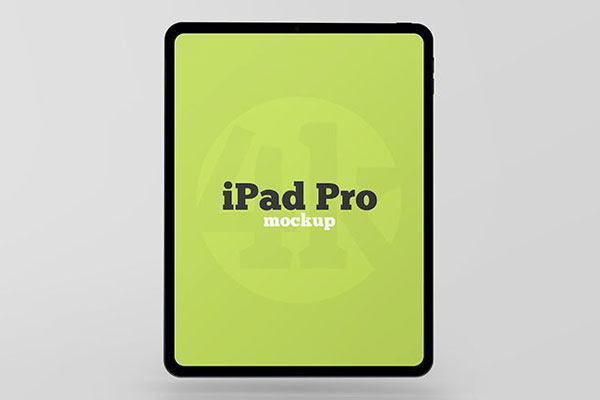 Top View of an iPad Pro Mockup FREE PSD