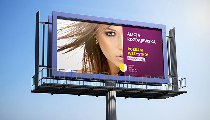 Two Billboard Mockups in Front and Perspective View FREE PSD