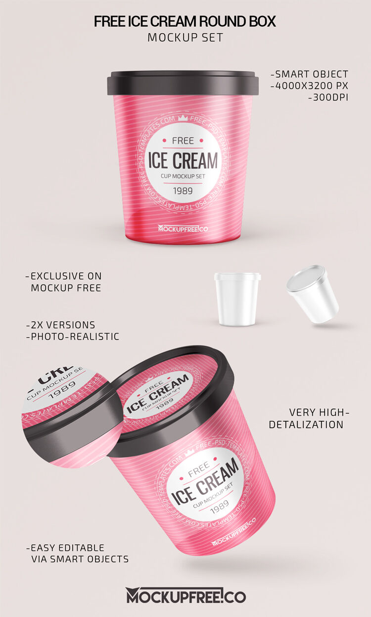 Styrofoam Cup With Ice Mockup - Free Download Images High Quality