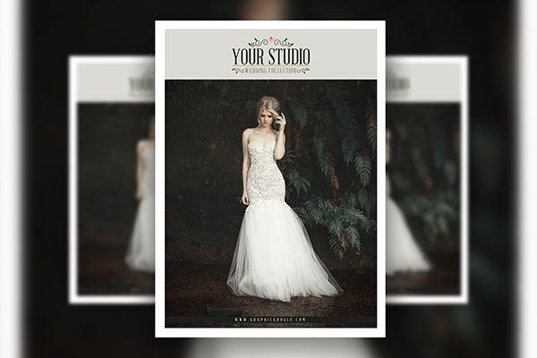 Two Modern Wedding Photography Price List Flyer Templates FREE PSD