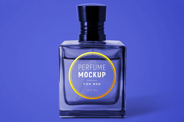 Premium PSD  Luxury perfume bottle with box mockups
