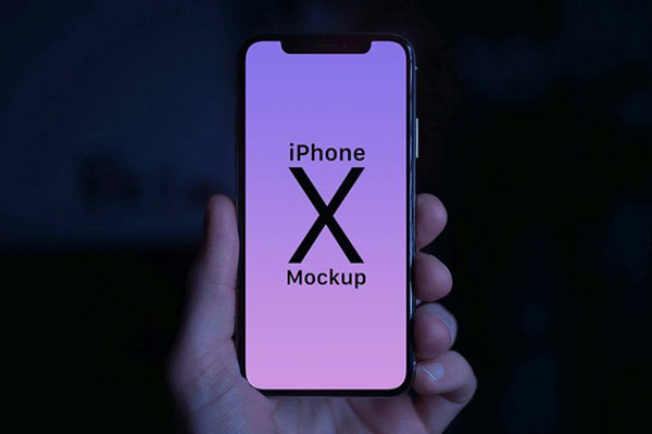 2 Hand Holding iPhone X Mockups in Different Views FREE PSD