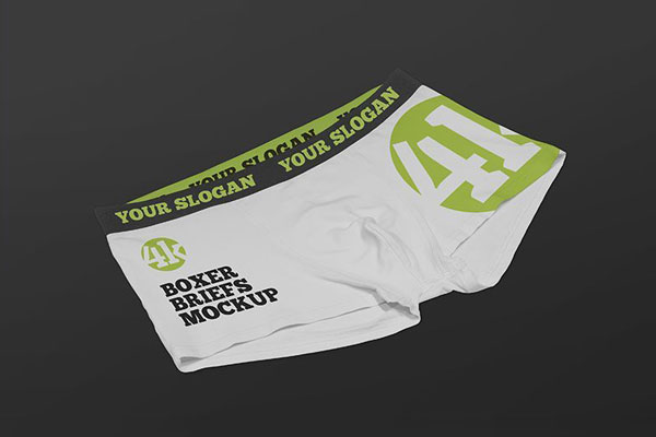 2 Mockups of Boxer Briefs Laid on the Surface in Different Angles (FREE ...