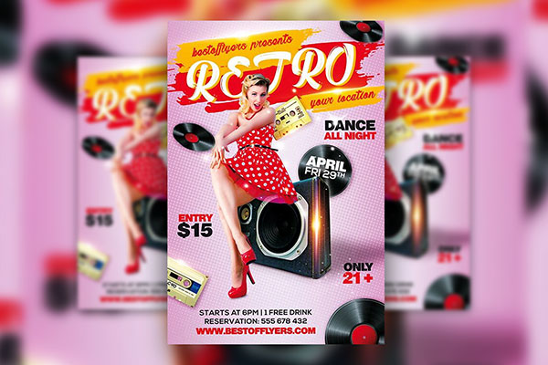 Retro Flyer Templates