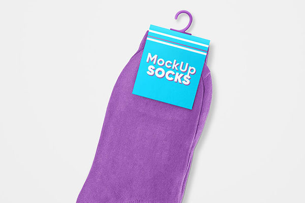 2 Socks Mockups with Hanger (FREE) - Resource Boy