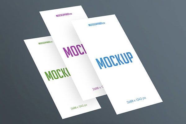 3 Mockups Featuring 3 Mobile Screen Displays in Different Positions FREE PSD