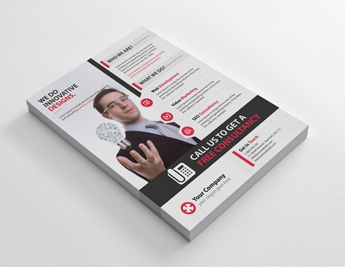 4 Clean Corporate Multipurpose Flyer Templates FREE PSD