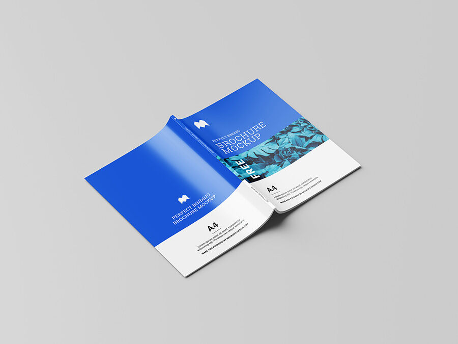 6 Mockups of Bound Brochures in Different Views FREE PSD