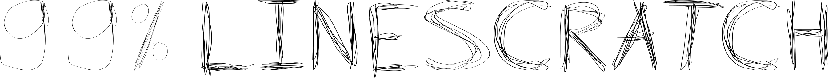 99 LineScratch Font