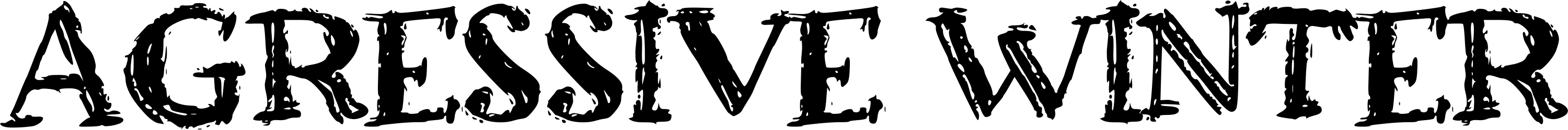 A Agressive Winter Font
